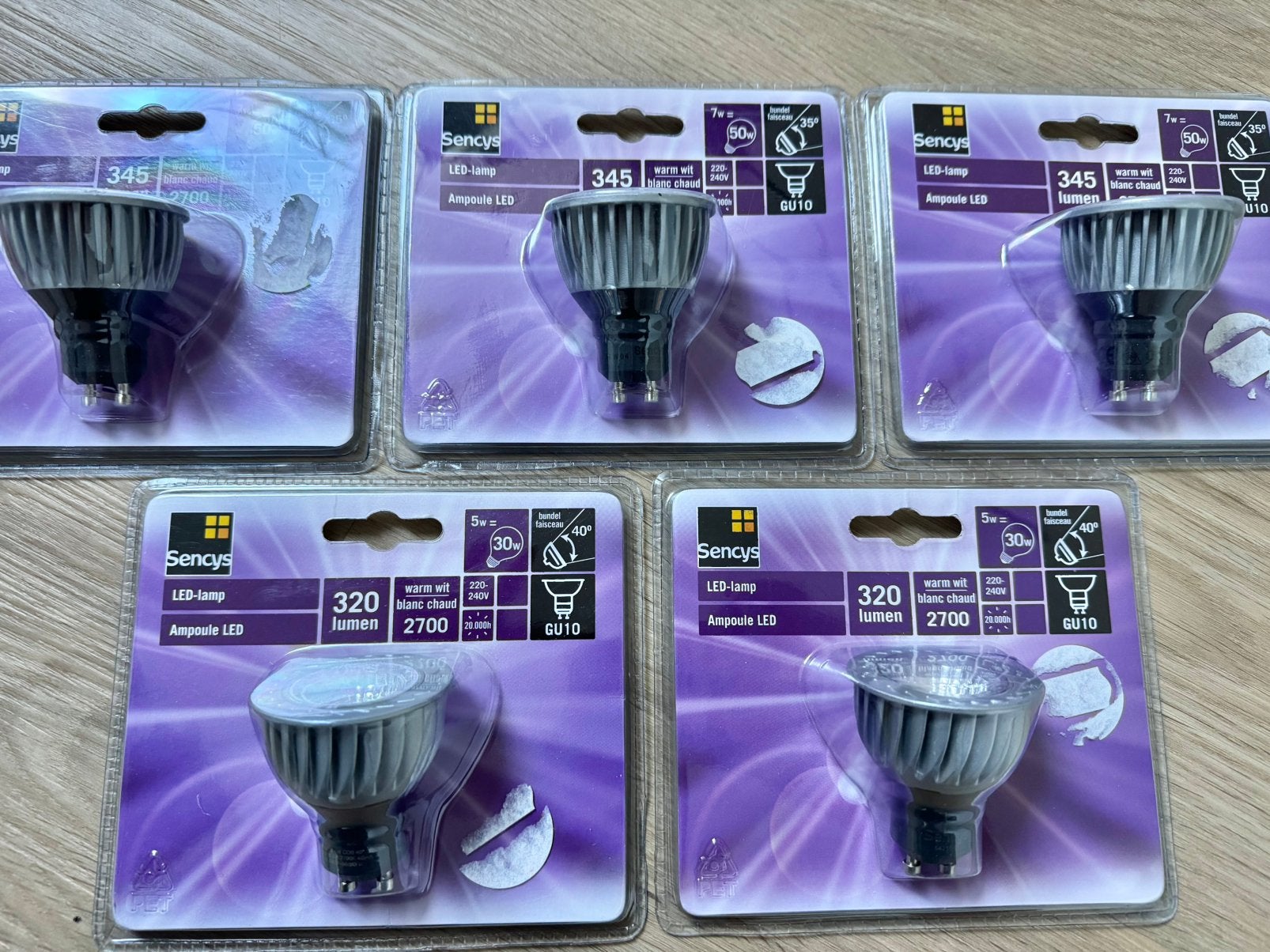 Sencys Led-Lampx5stuks, Ophalen of Verzenden, Nieuw