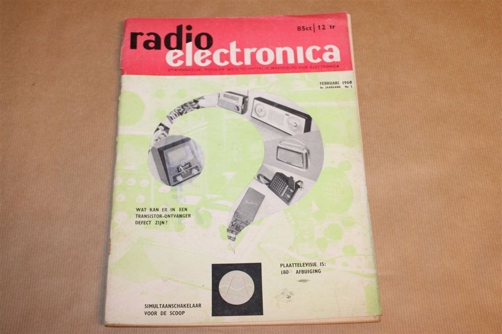 Radio Electronica — Februari 1960 — Elektronica — Vintage, Boeken, Techniek, Ophalen of Verzenden, Gelezen, Elektrotechniek
