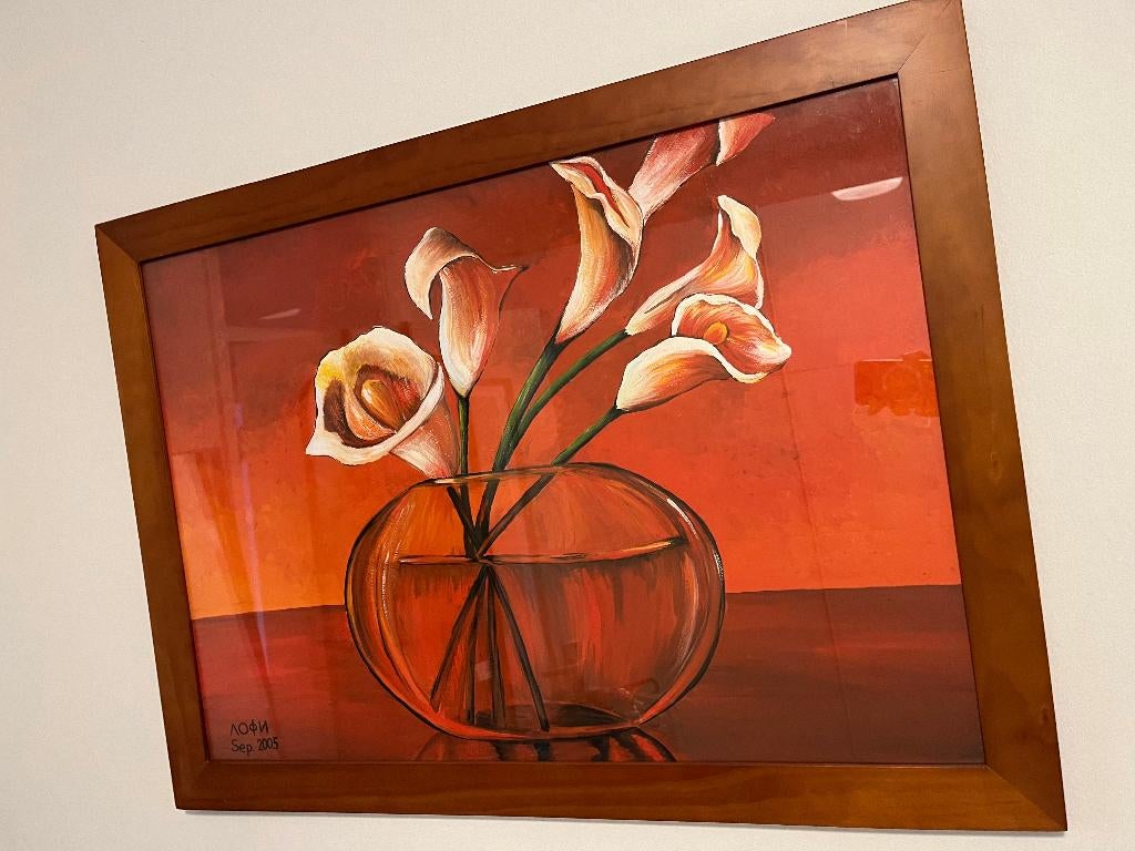 Schilderij 'Calla lily', Ophalen