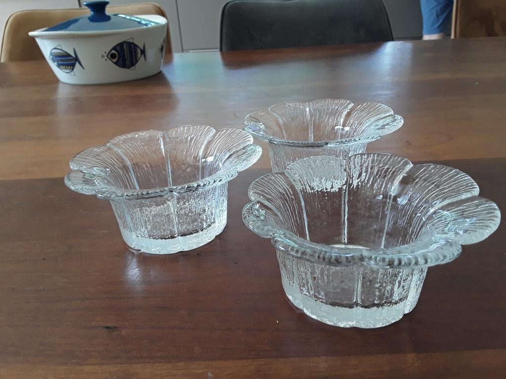 Vintage Finse waxinelichthouders Pertti Kallioinen, set prij, Ophalen of Verzenden