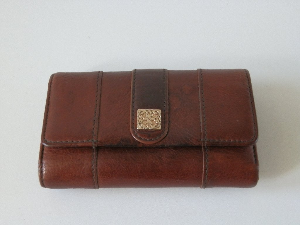 Liz Claiborne portemonnee. Leer., Overige merken, Bruin, Ophalen of Verzenden, Zo goed als nieuw