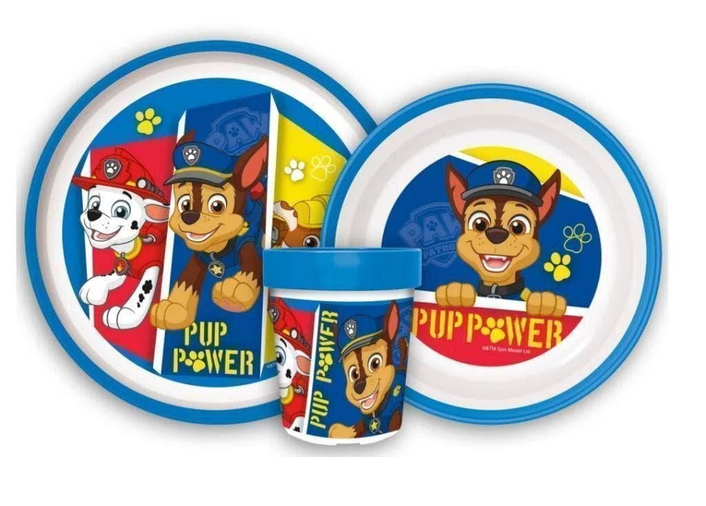 Paw Patrol Kinderservies Blauw - Magnetron Eetsetje, Overige typen, Nieuw, Ophalen of Verzenden, Nvt