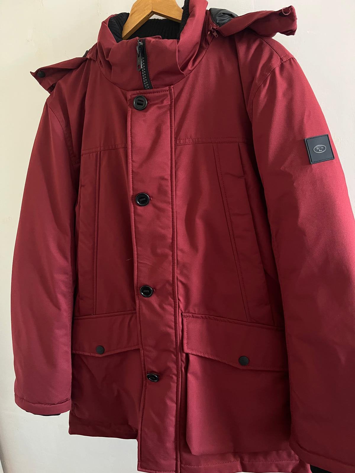 Tom Tailor bordeauxrood jack maat M, Ophalen, Zo goed als nieuw, Maat 52/54 (L), Rood