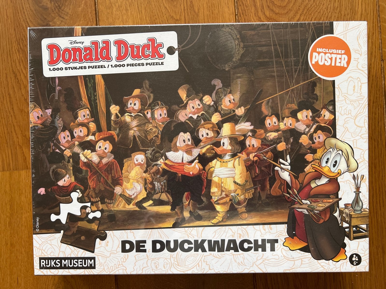 Donald Duck De Duckwacht 1000 stukjes puzzel - Nieuw!, Ophalen of Verzenden, 500 t/m 1500 stukjes, Nieuw, Legpuzzel
