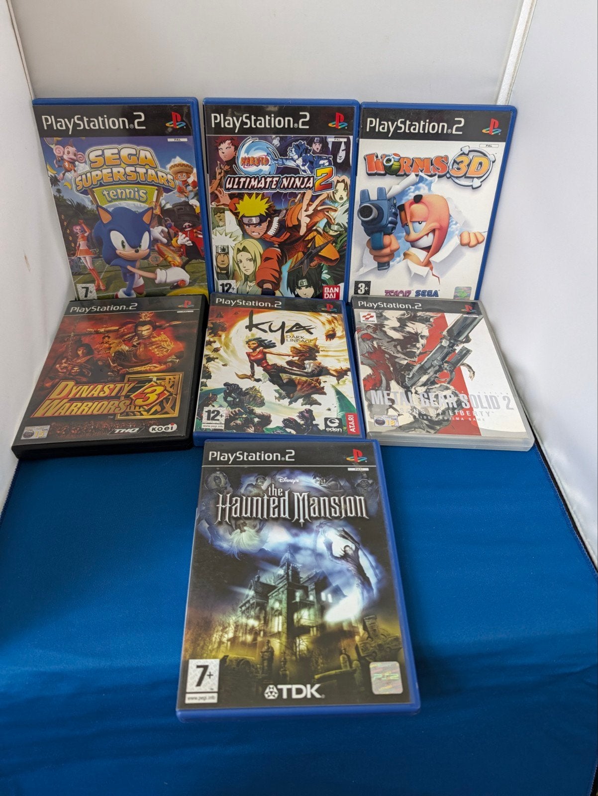 PS2 Games Bundel: Naruto,Worms, Sega Superstars, Dynasty War, Spelcomputers en Games, Games | Sony PlayStation 2, Gebruikt, Overige genres