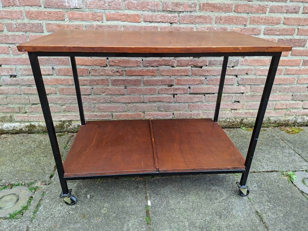 Trolley tafel, Huis en Inrichting, Tafels | Sidetables, Ophalen, Gebruikt, 50 tot 100 cm, 25 tot 50 cm