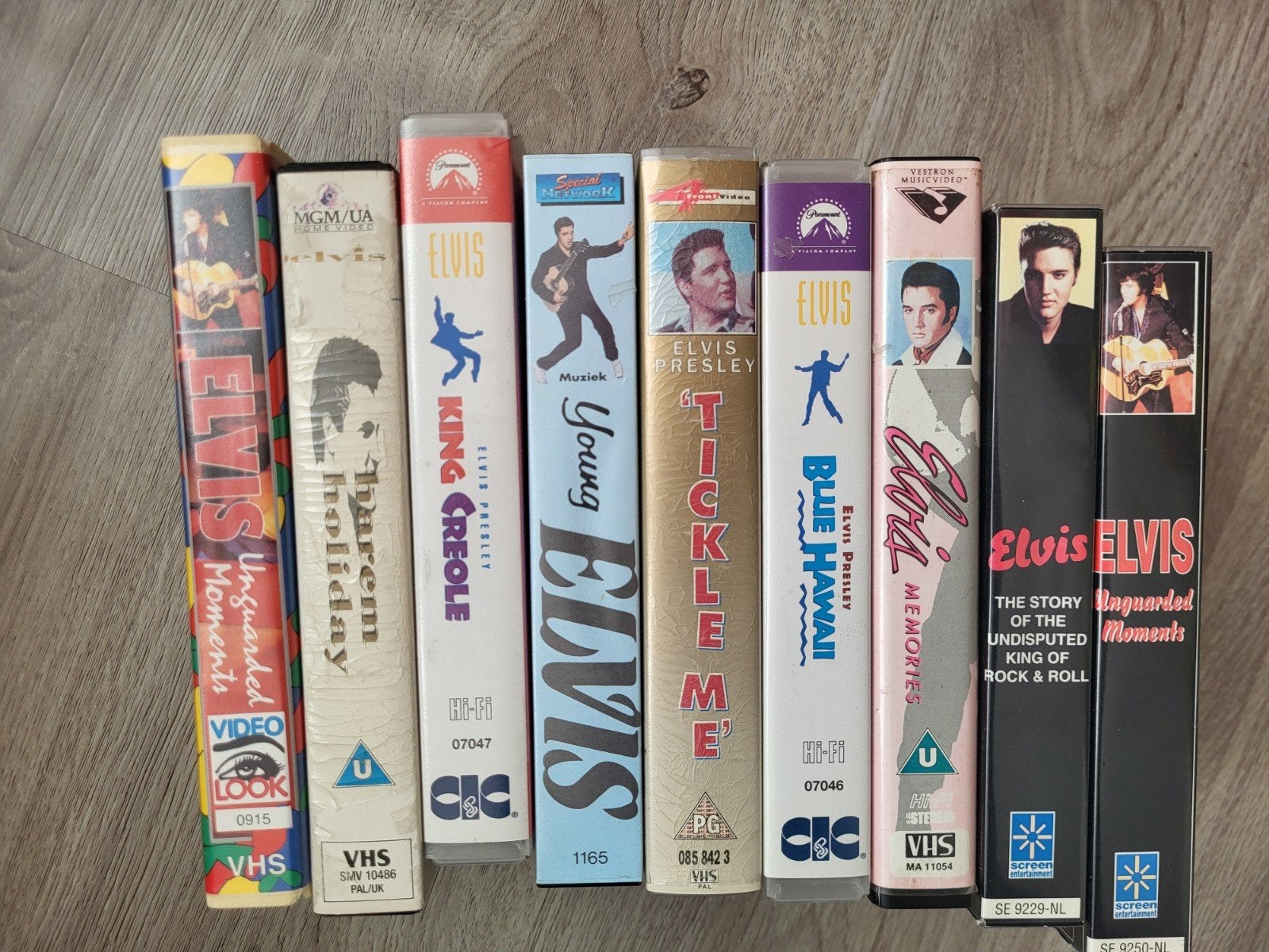 Elvis Presley VHS Collectie - 8 films, Muziek, Alle leeftijden, Ophalen of Verzenden, VHS