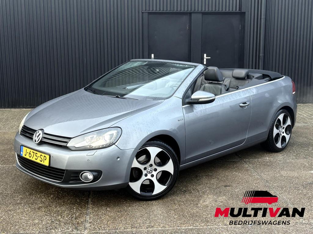 Volkswagen Golf Cabriolet 2.0 TDI DSG | LED | STOELVERW. | L, Euro 5, Stof, Gebruikt, Zwart