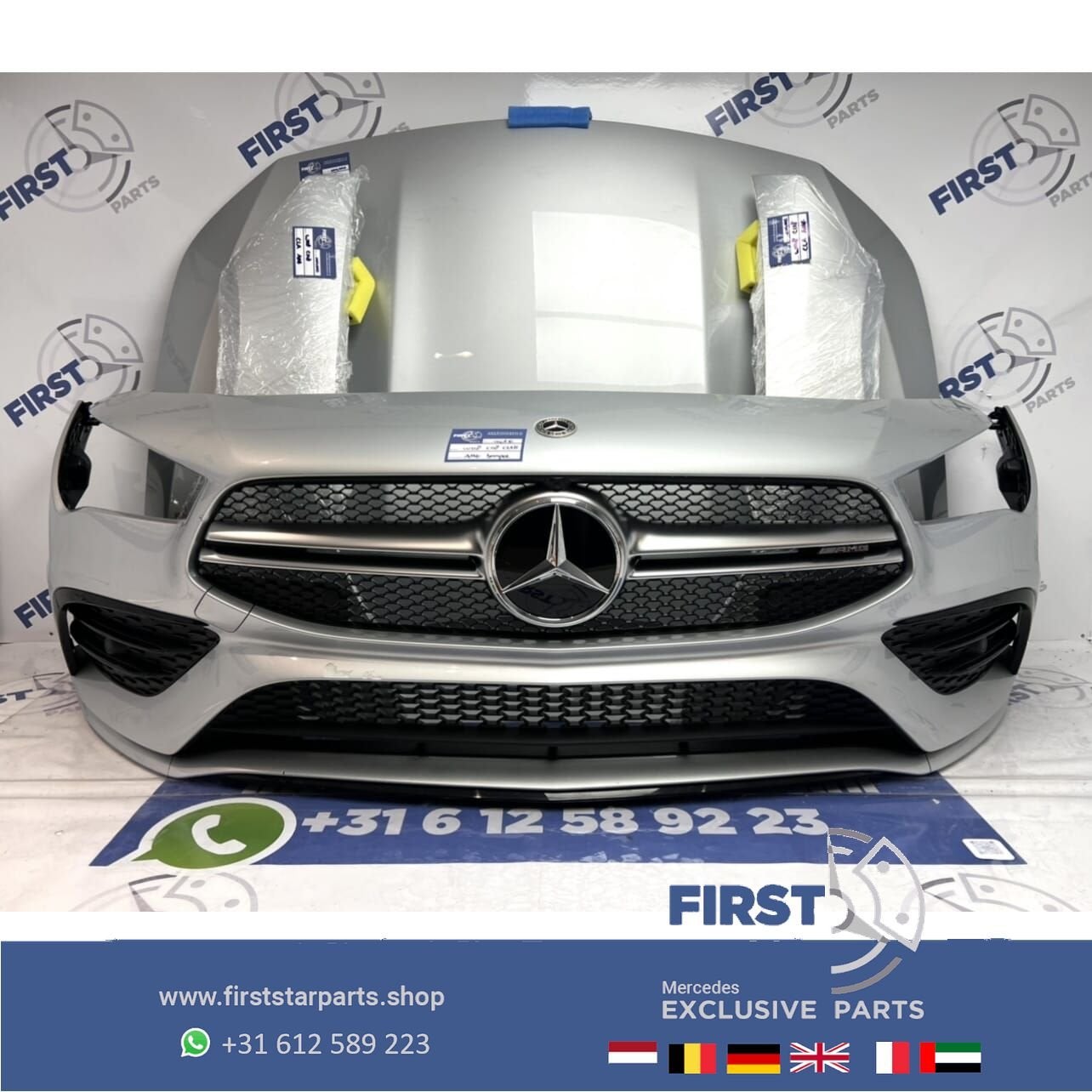 W118 CLA AMG VOORKOP onderdelen CLA35 Origineel Mercedes zil, Gebruikt, -, Voor, Ophalen of Verzenden