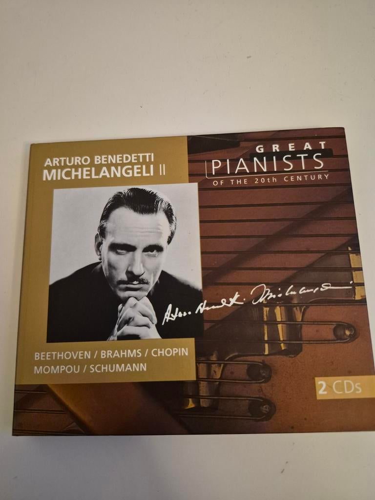 Great Pianists  Arturo Benedetti Michelangelli II 2 cd, Boxset, Ophalen of Verzenden, Zo goed als nieuw, Romantiek