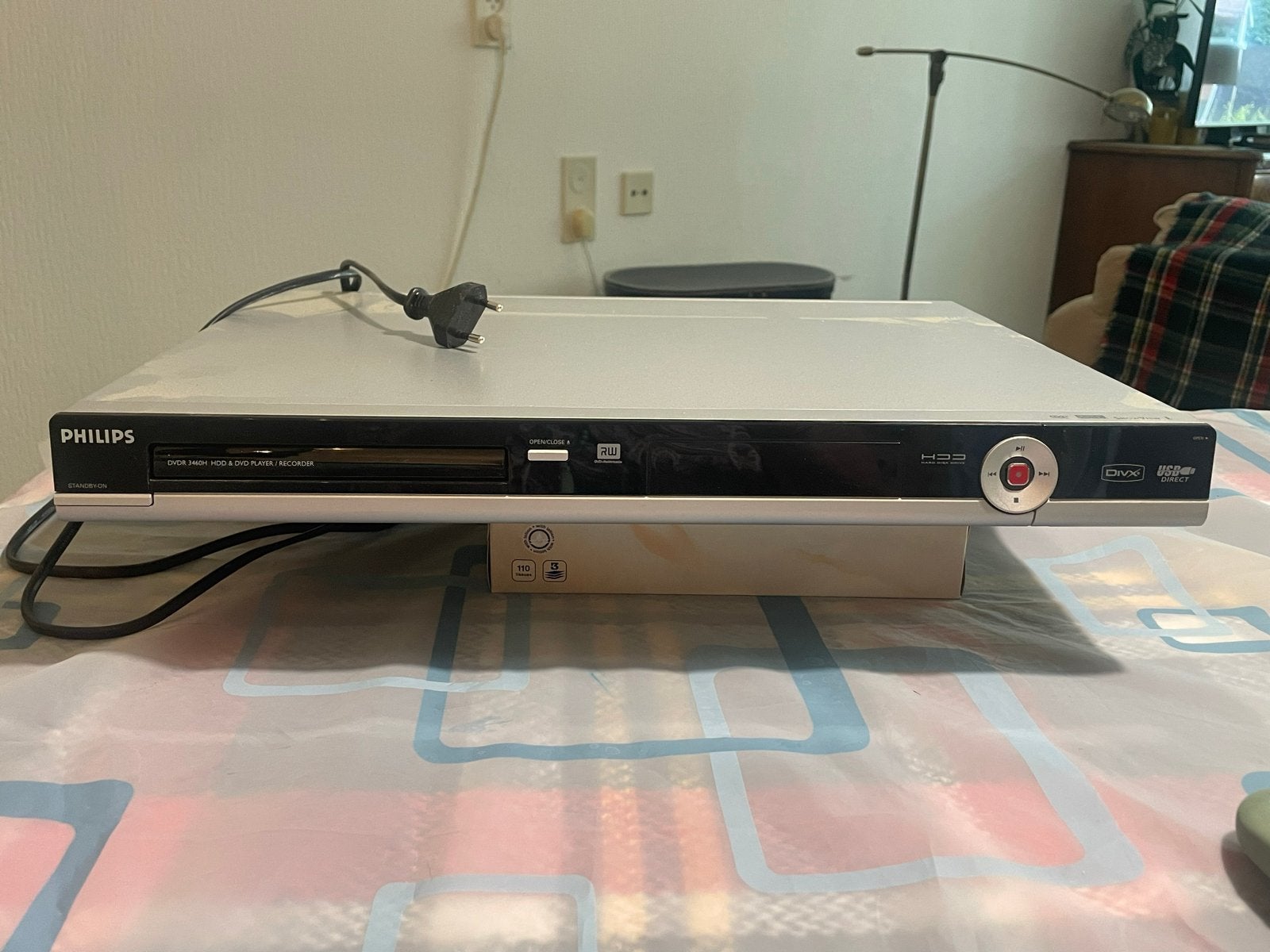 Philips DVDR3460H DVD-speler/recorder met HDD, Philips, Gebruikt, Met harddisk, Dvd-recorder