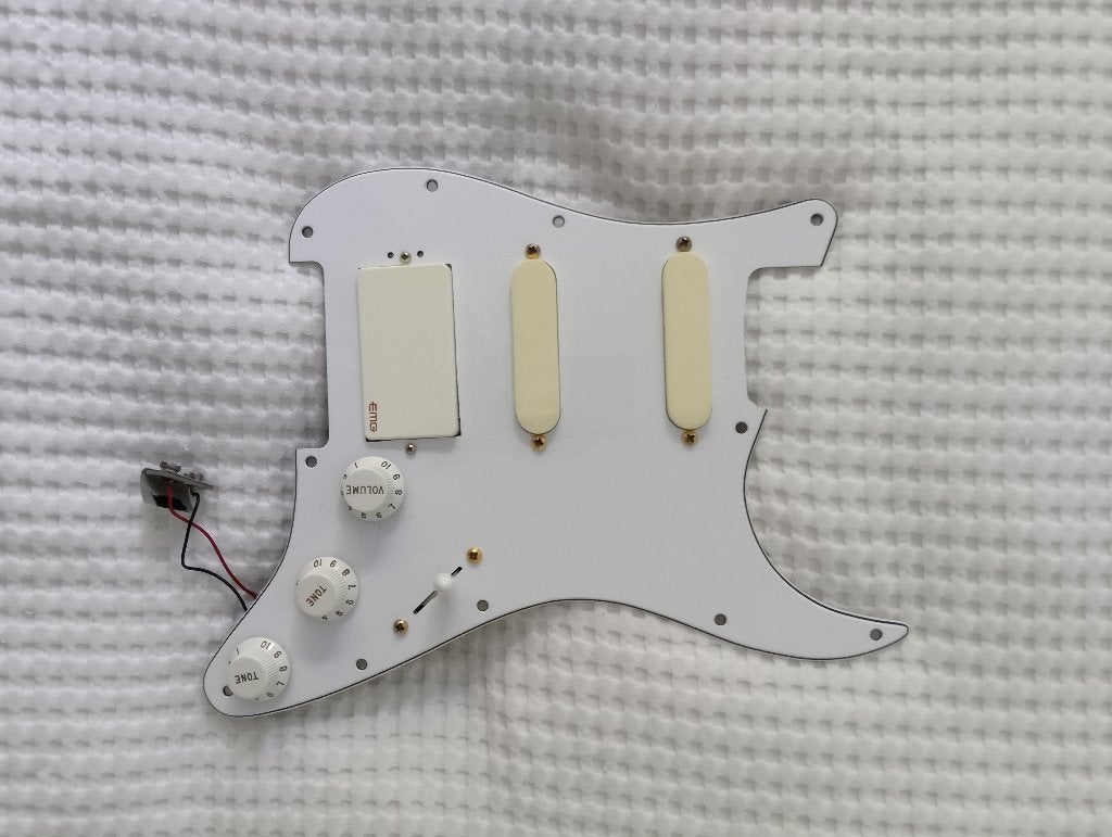EMG actieve pickguard voor Stratocaster, Ophalen of Verzenden, Gebruikt, Elektrische gitaar