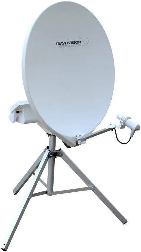 Travelvision schotelantenne op statief, Ophalen, Gebruikt, (Schotel)antenne, Overige merken