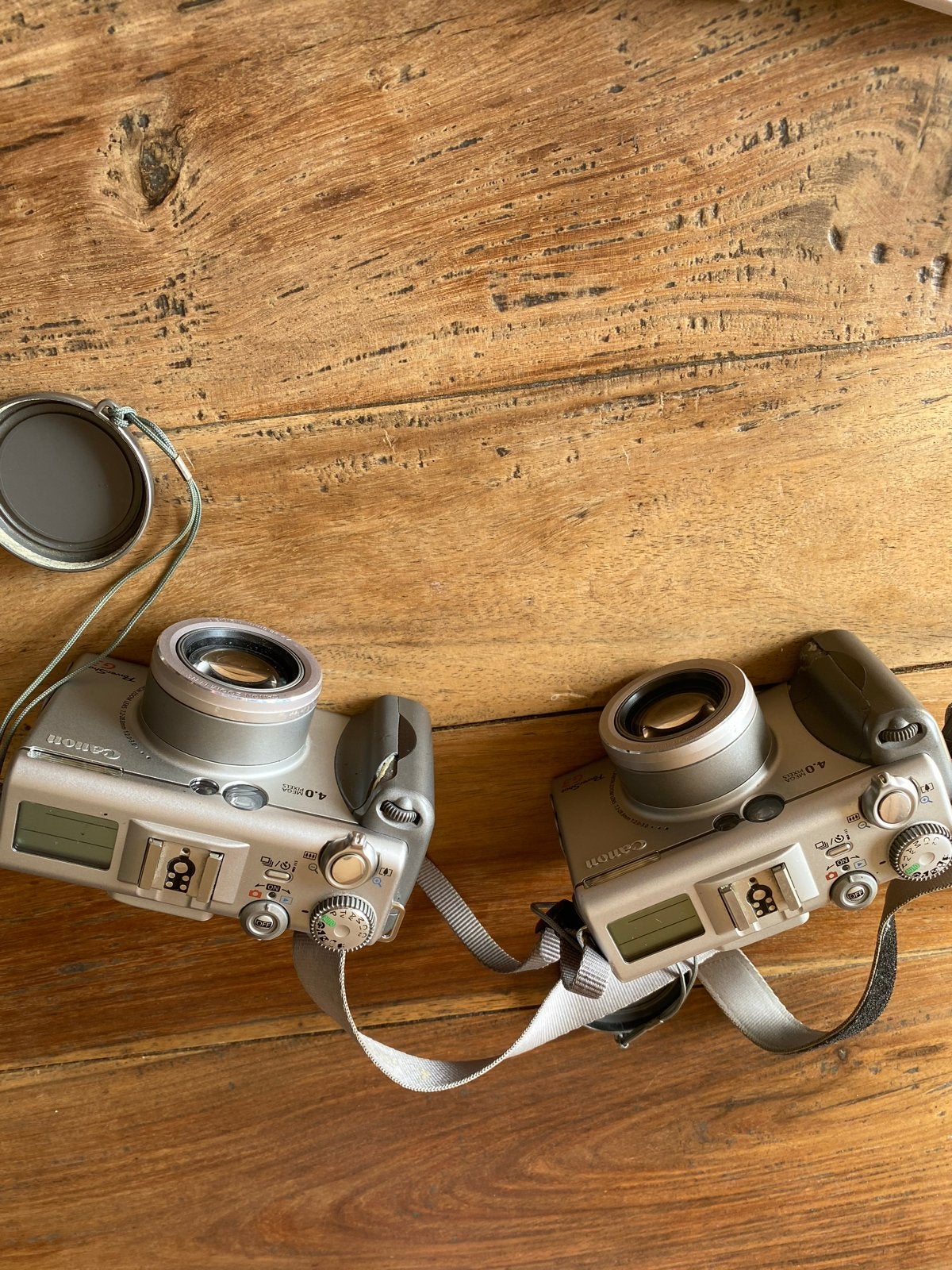 2x Canon PowerShot G1 Compactcamera's met accessoires, Ingebouwde flitser, Gebruikt, Canon, Ophalen of Verzenden