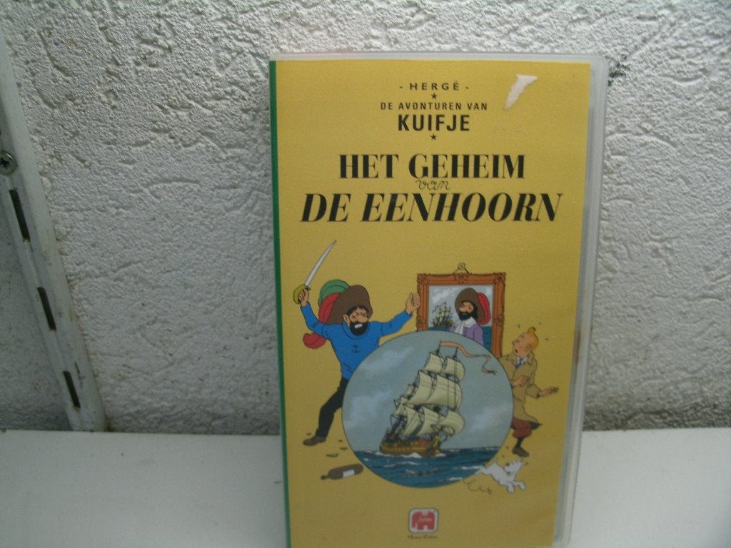 vhs 75a kuifje het geheim van de eenhoorn, Cd's en Dvd's, VHS | Kinderen en Jeugd, Alle leeftijden, Ophalen of Verzenden, Zo goed als nieuw