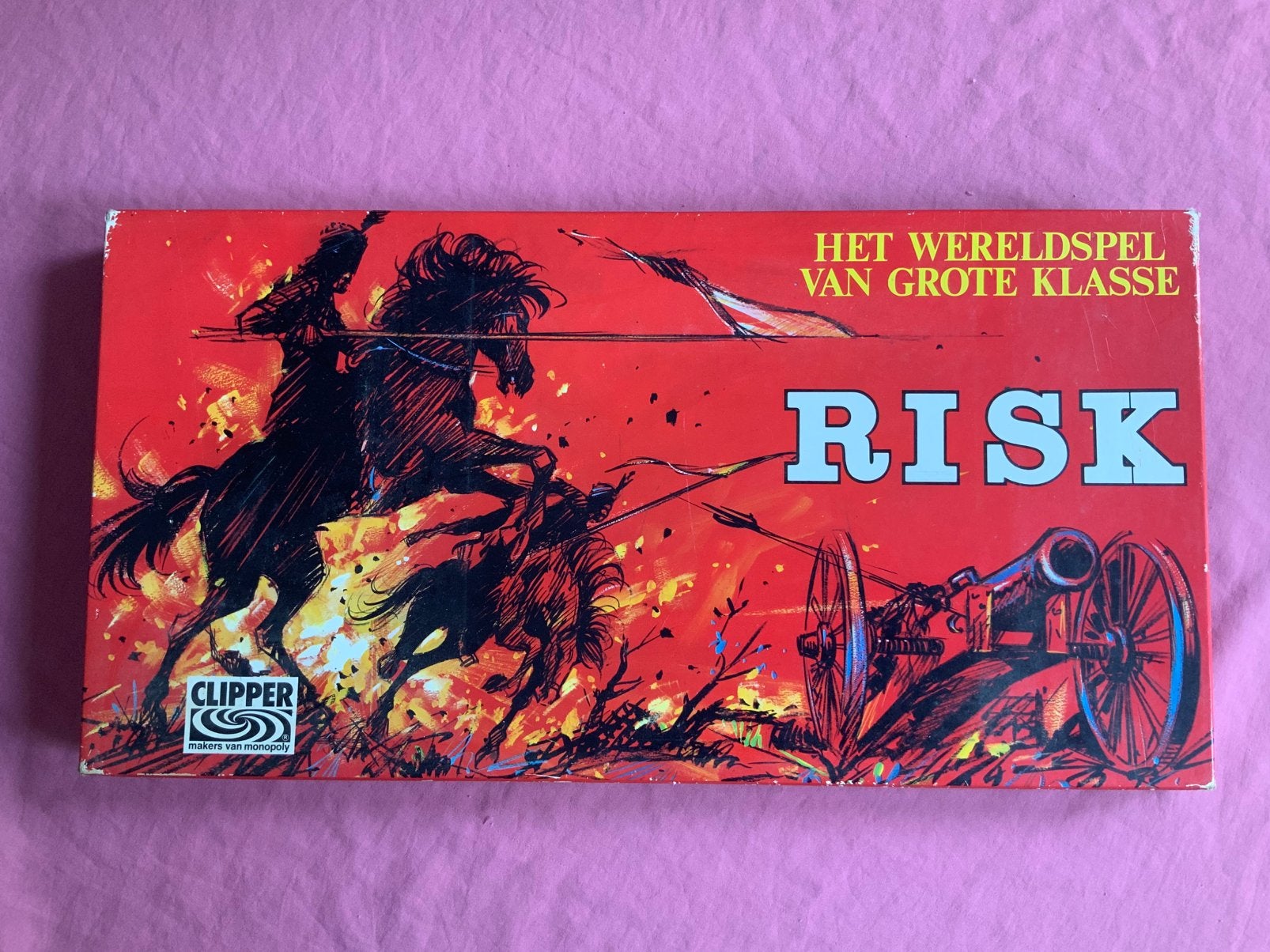 Risk (rood), Hobby en Vrije tijd, Gezelschapsspellen | Bordspellen, Vijf spelers of meer, Ophalen of Verzenden, Gebruikt, Clipper