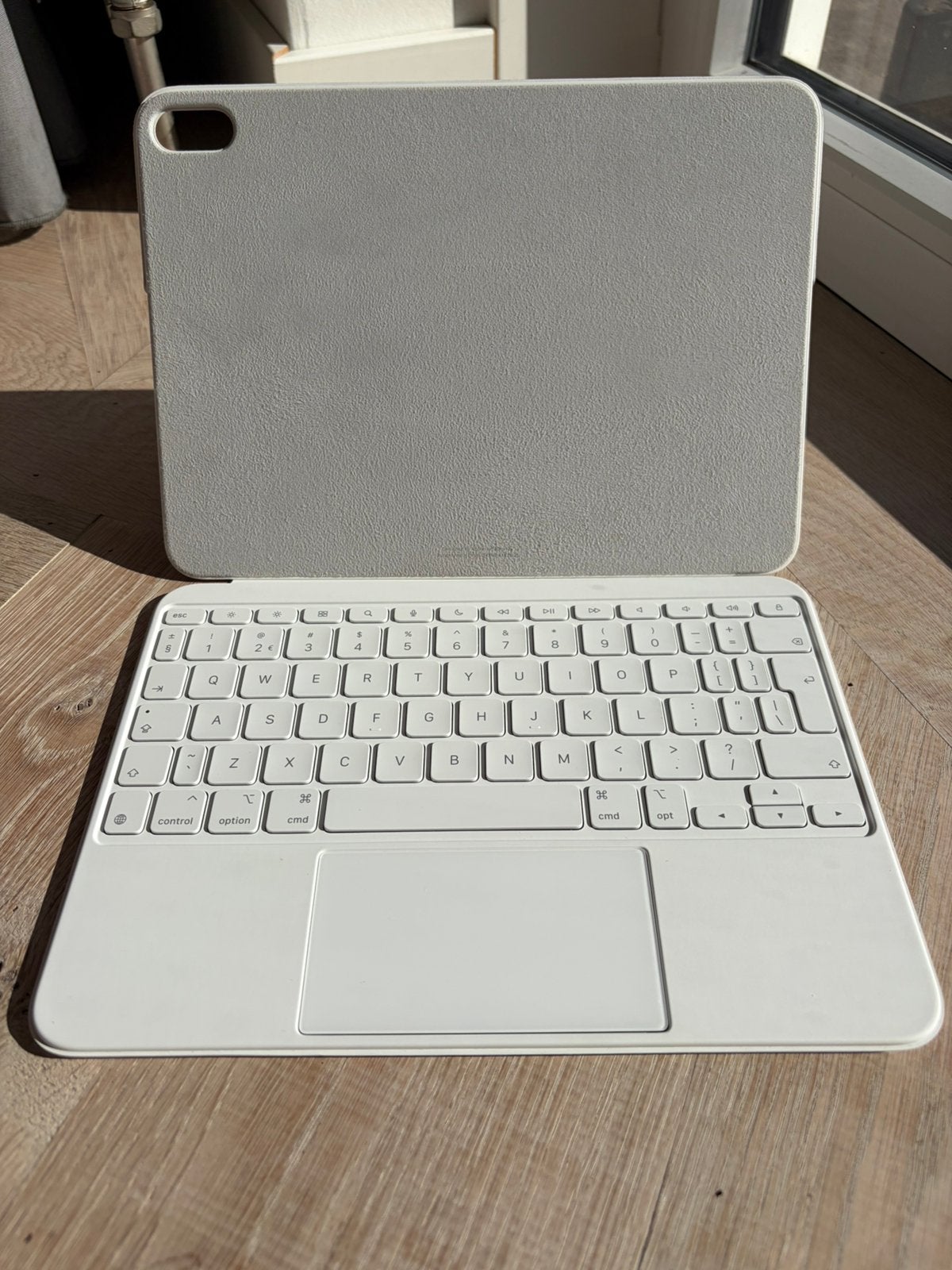 Originele Apple Magic Keyboard Folio voor iPad 10e Gen, 10 inch, Bescherming voor- en achterkant, Ophalen of Verzenden, Zo goed als nieuw