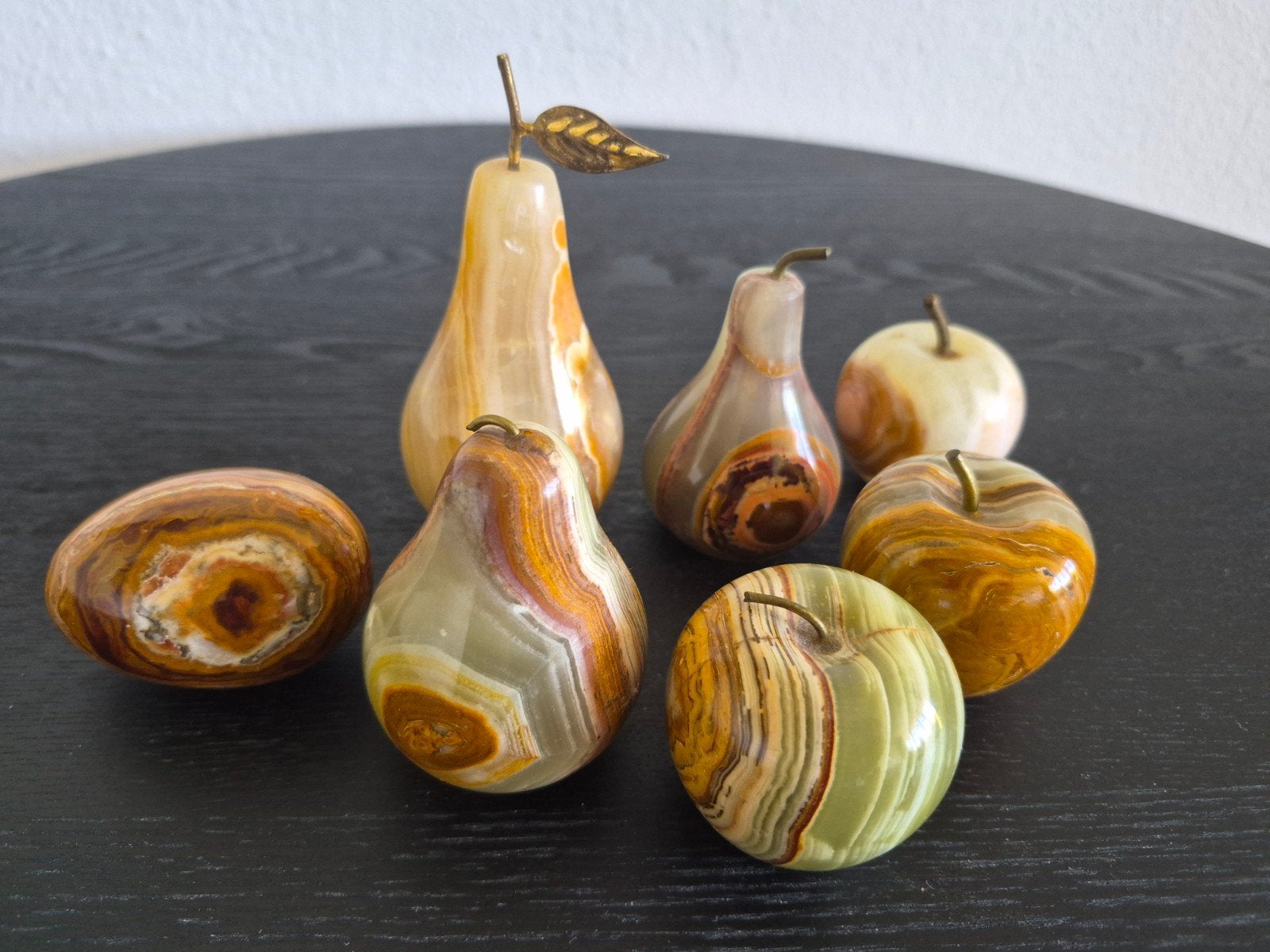 Onyx marmeren fruit decoratie set, Ophalen of Verzenden