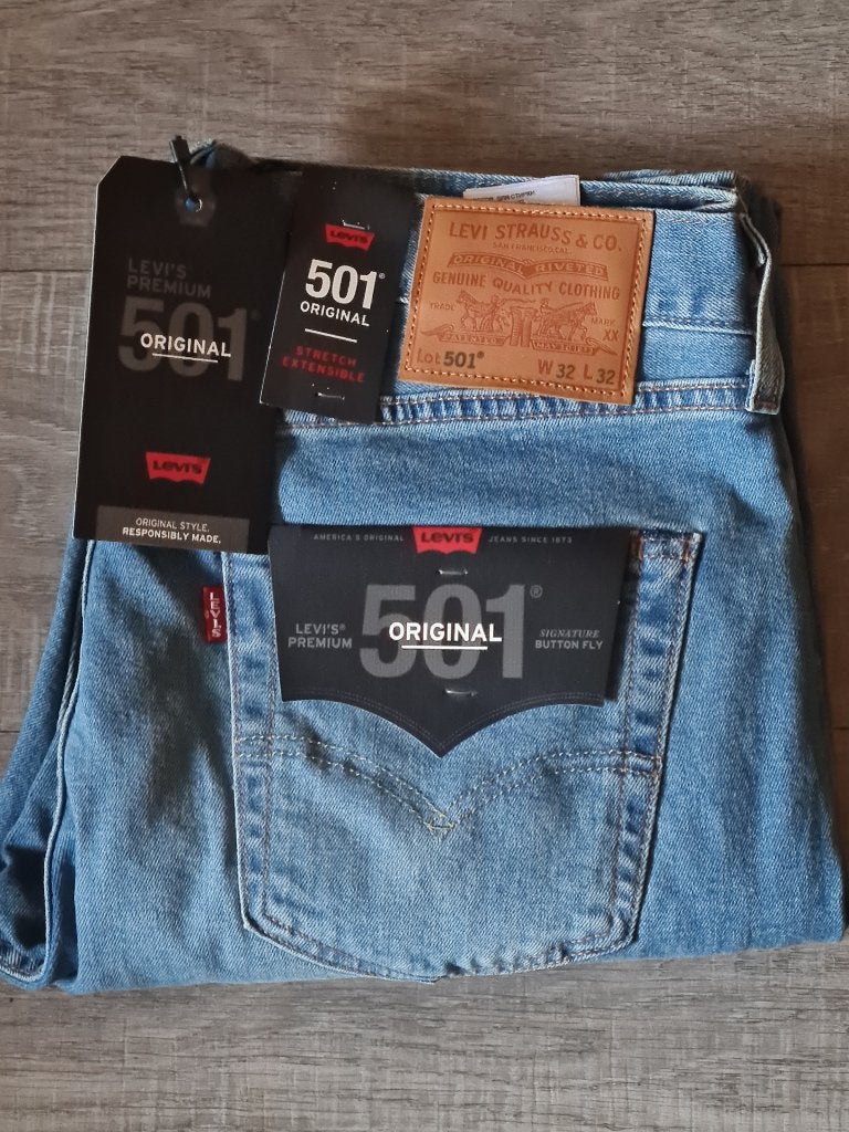 LEVI’S STRAUSS & CO./LEVI’S PREMIUM 501 ORIGINAL, Blauw, Nieuw, Overige maten, Ophalen of Verzenden