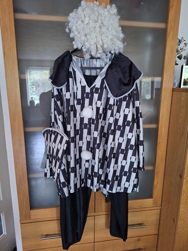 Pierrot outfit, Maat 38/40 (M), Carnaval, Ophalen of Verzenden, Kleding