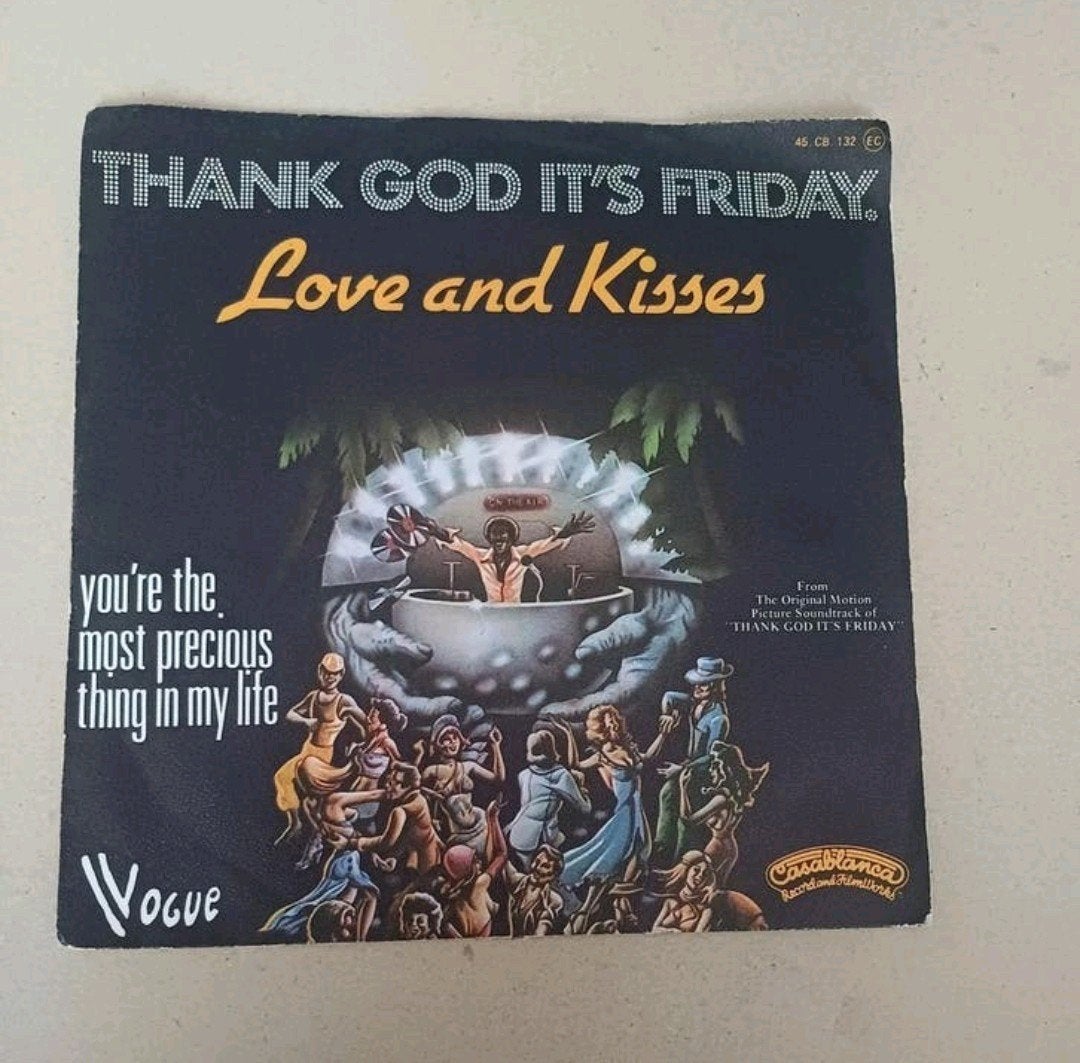 Love And Kisses - Thank God It's Friday, Beschermende buitenhoes, Ophalen of Verzenden, Gebruikt, Pop