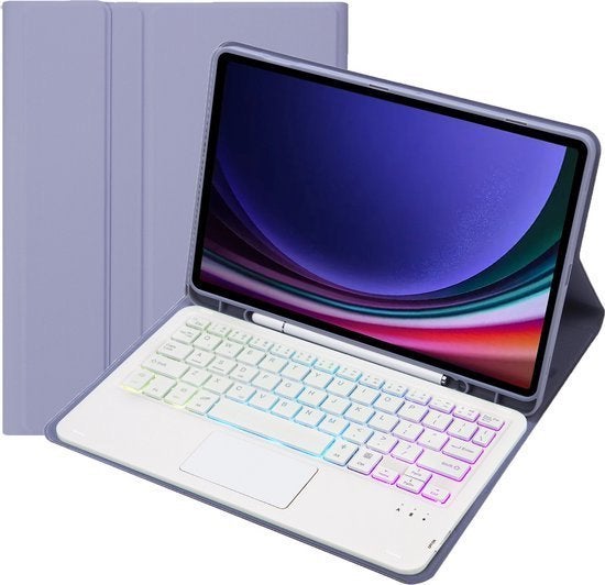 Case2go - Bluetooth Toetsenbord Galaxy Tab S9/S9 FE (Hoes), Case2go 1, Nieuw, Ophalen of Verzenden, Case2go
