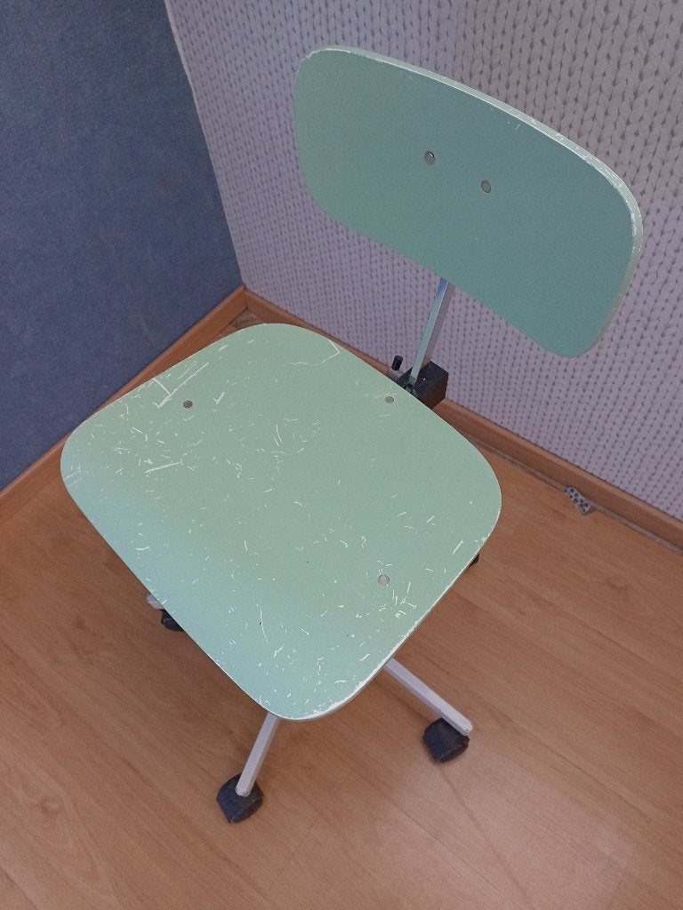bureaustoel (hout, verstelbaar), Huis en Inrichting, Ophalen, Gebruikt, Overige kleuren, Bureaustoel