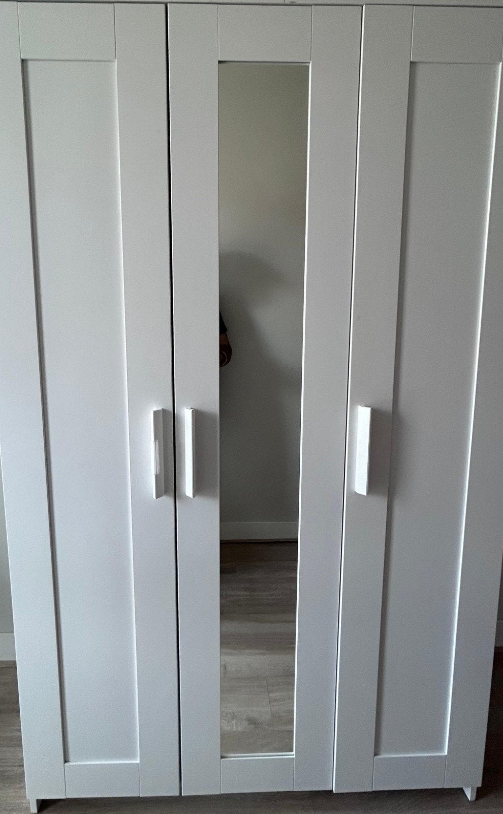 Ikea Brimnes kledingkast met 3 deuren en spiegel, Ophalen, Overige materialen, Met deur(en), Gebruikt