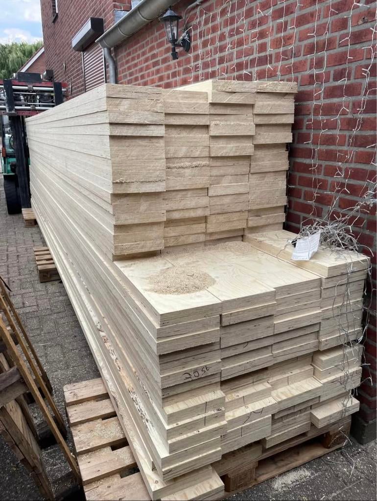 Metsa Kerto LVL balken te koop, Ophalen, 25 tot 50 mm, Nieuw, 300 cm of meer