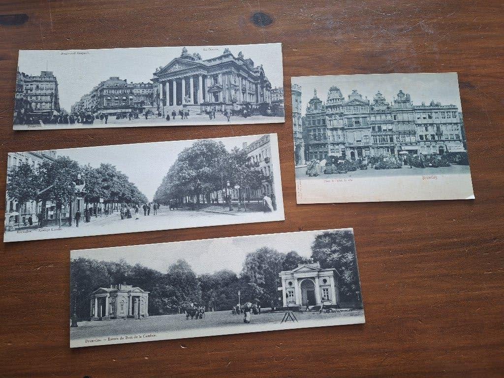 4x XL + Panorma Ansicht Brussel (oud!), Verzamelen, Ansichtkaarten | België, Verzenden, Voor 1920, Brussel (Gewest)