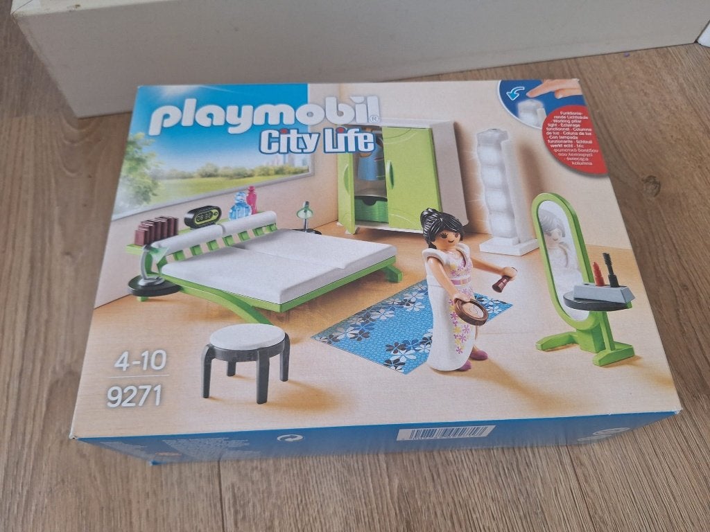 Te koop: Playmobil set 9271 Slaapkamer met make-up tafel, Ophalen of Verzenden, Zo goed als nieuw, Complete set