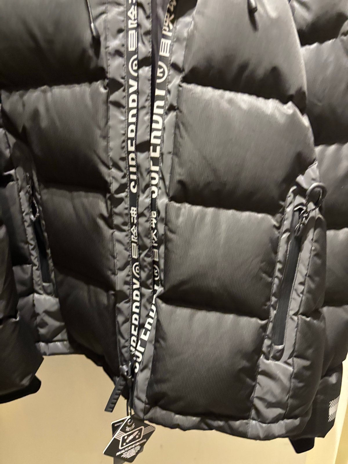 Superdry Mountain Pro Racer Puffer Jas Zwart Maat S, Ophalen of Verzenden, Nieuw, Maat 46 (S) of kleiner, Zwart