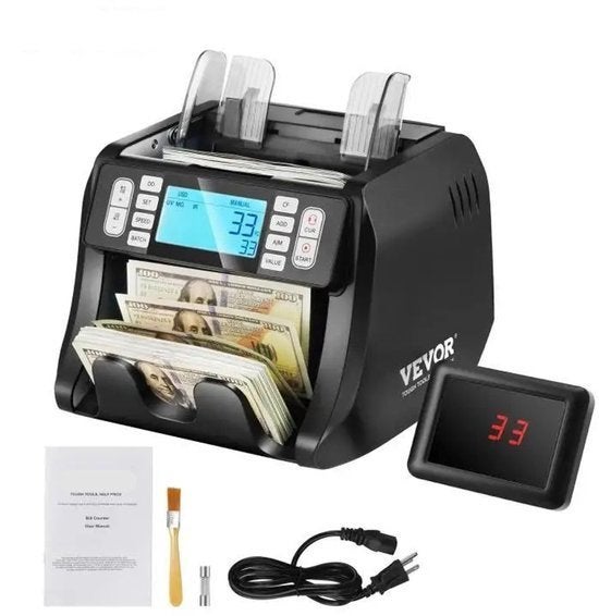 Geldtelmachine - 1200 Biljetten/Min - Valsgelddetectie (UV/M, Corvance B.V., Verzenden, Nieuw, Corvancebol@gmail.com