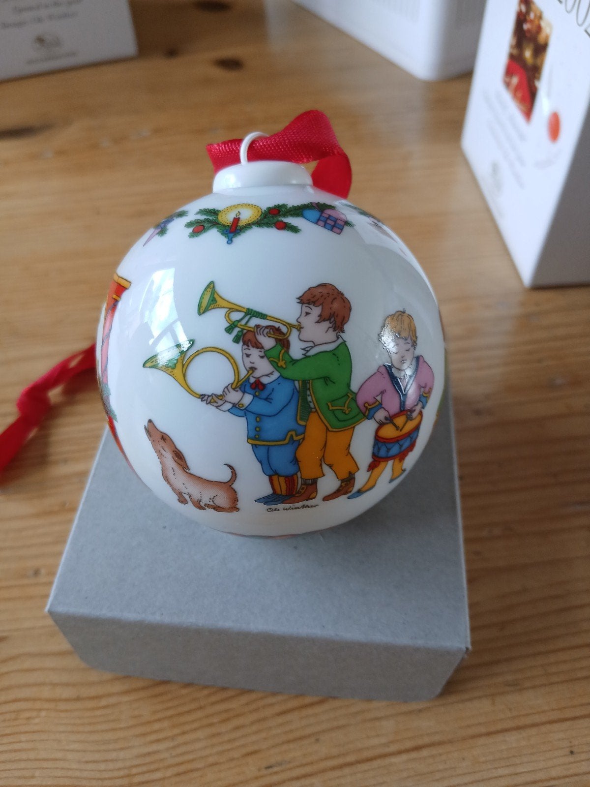 porselein kerstbal, Ophalen of Verzenden