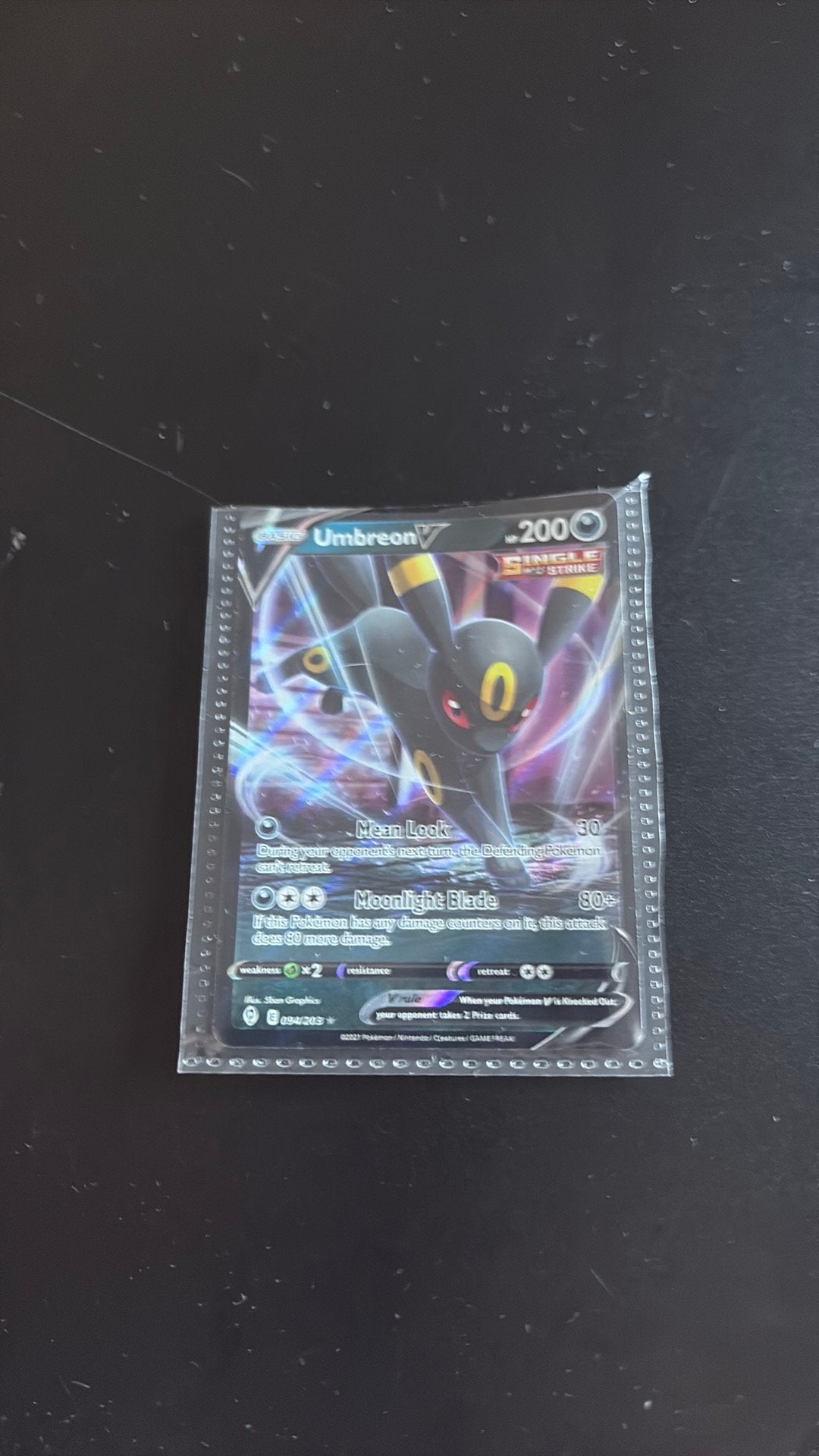 Umbreon ex pokemonkaart, Ophalen of Verzenden, Gebruikt, Losse kaart