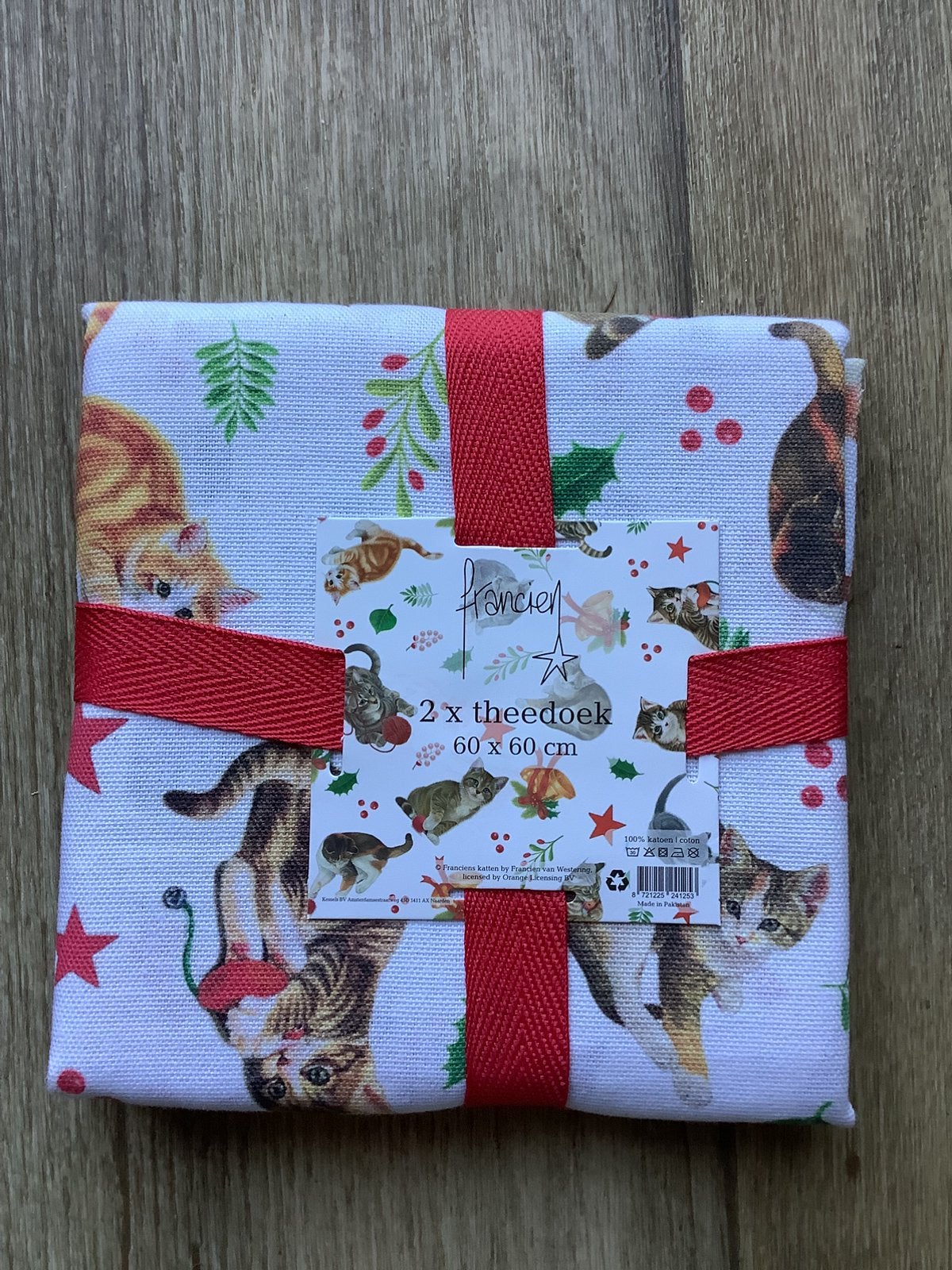 Franciens Katten Theedoeken, Ophalen of Verzenden, Nieuw, Theedoek of Handdoek