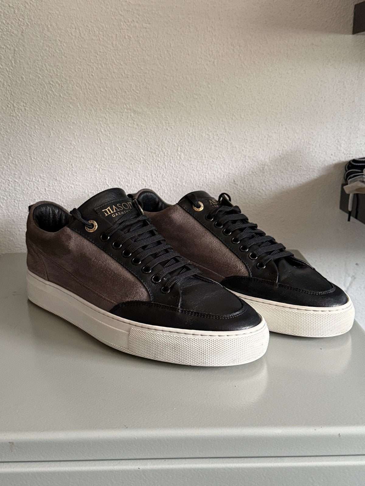Mason garments 44 zwart grijs, Kleding | Heren, Zwart, Ophalen of Verzenden, Sneakers of Gympen, Zo goed als nieuw