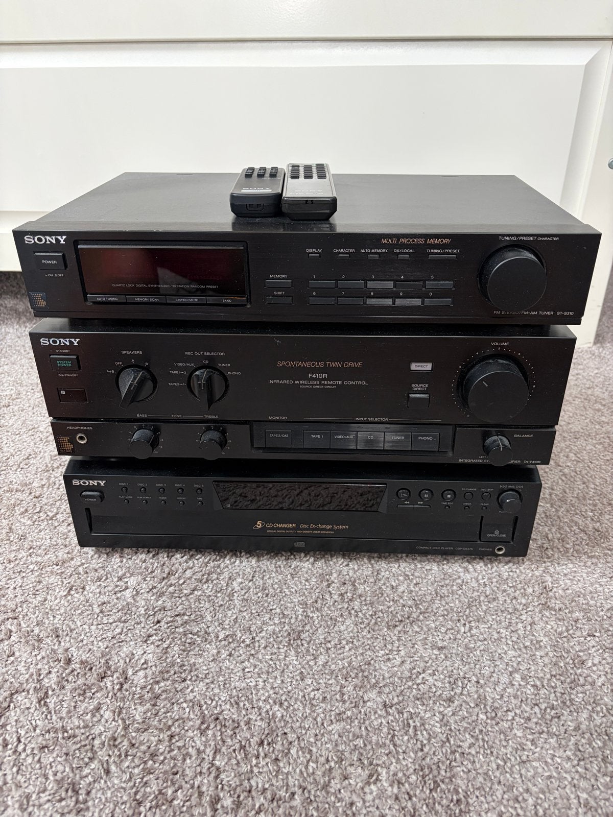 Sony Hifi Set met Tuner, Versterker en CD-wisselaar, Ophalen, Gebruikt, Losse componenten, Sony