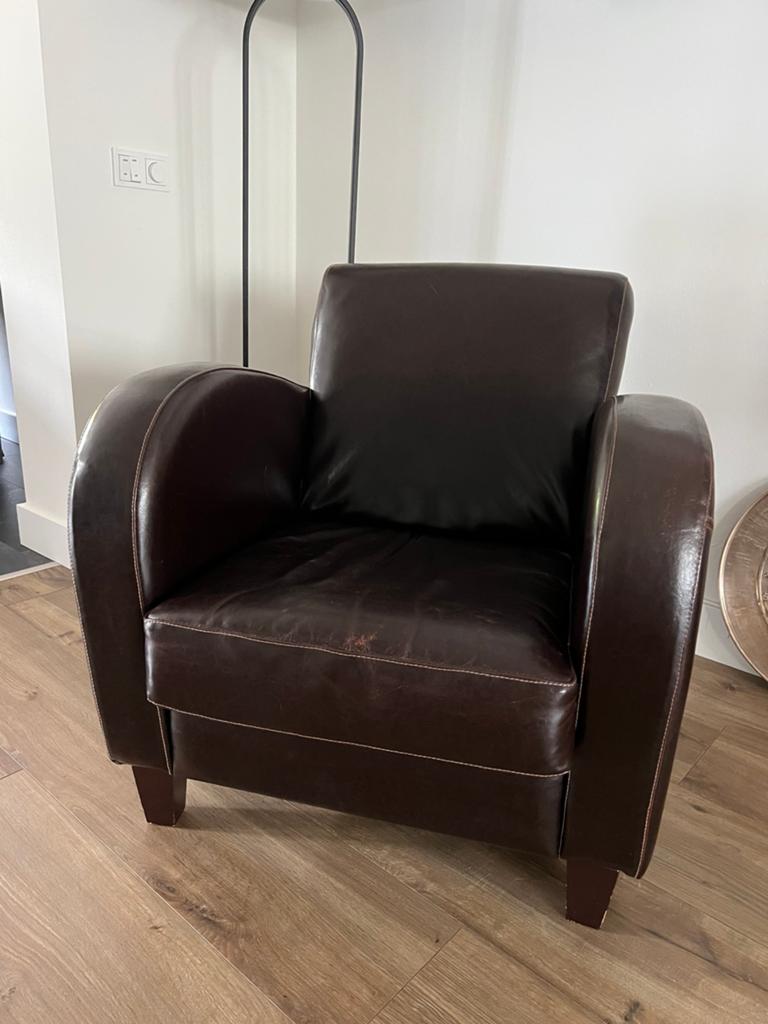 Prachtig leren fauteuil van Goossens, Huis en Inrichting, Fauteuils, Ophalen, Zo goed als nieuw, 50 tot 75 cm, Leer