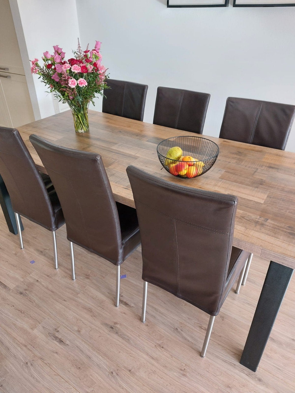 Eettafel 6 personen, Ophalen, Eikenhout, 50 tot 100 cm, Zo goed als nieuw