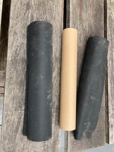 EPDM stroken 25 en 50 cm breed 0,5mm, Overige materialen, Zwart, Overige typen, Nieuw