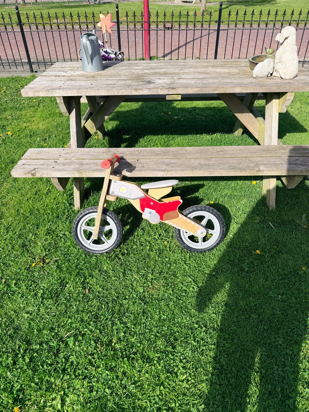 Houten loopfiets - Motor design, Ophalen, Gebruikt, Verstelbare zitting