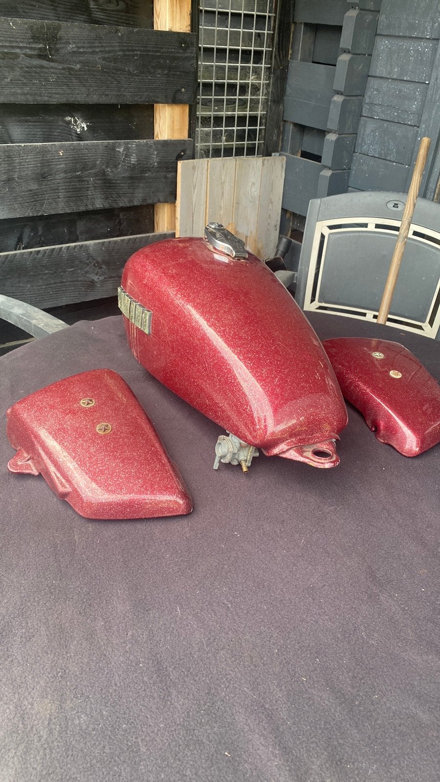 Yamaha xs 650 tankset, cpl voorvork xs 650, Motoren, Verzenden, Gebruikt