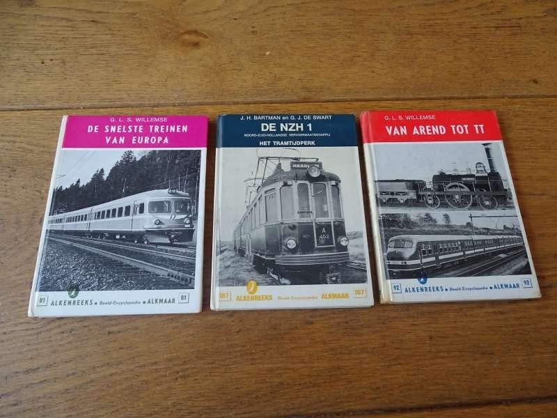 3 x Alkenreeks - Tram en Treinen - Jaren 60 in 1 Koopje, Verzenden, Gebruikt, Tram, Overige typen