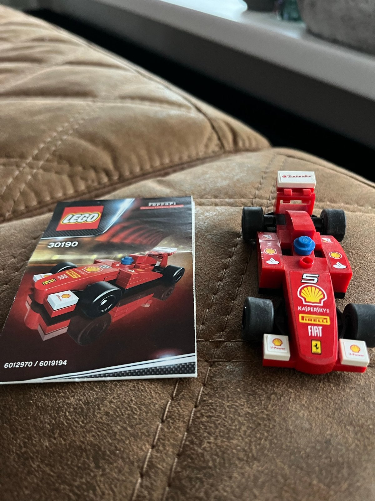 Lego Ferrari F1 Formule 1 raceauto 30190 met instructies, Ophalen of Verzenden, Gebruikt