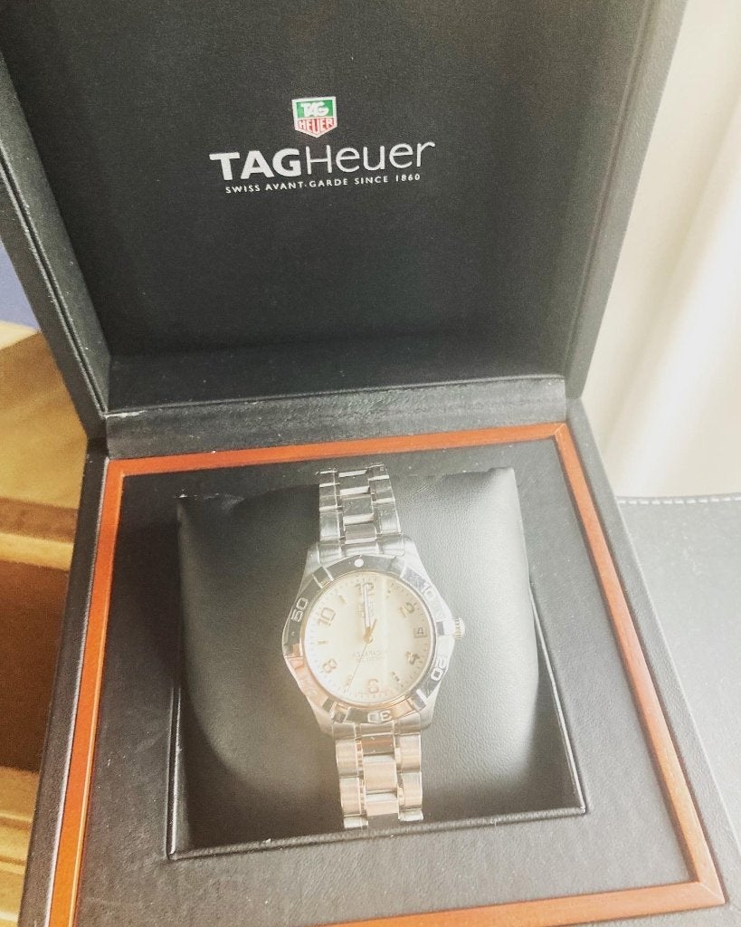 TAG Heuer Aquaracer Vrouw - perfecte staat, Sieraden, Tassen en Uiterlijk, Horloges | Dames, Staal, Polshorloge, Zo goed als nieuw