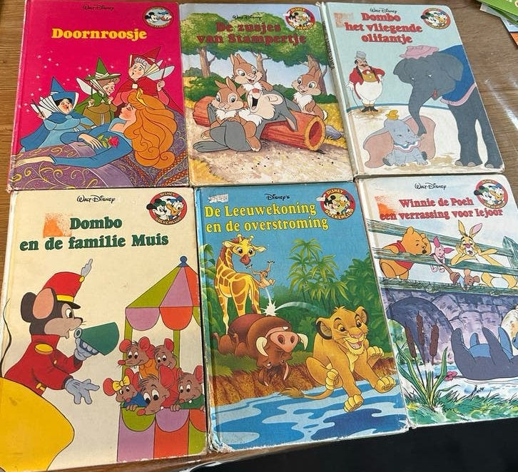 Disney Gouden Boekjes - Sprookjes en Avonturen (6 stuks), Gelezen, Jongen of Meisje, Gouden boekje, Ophalen of Verzenden