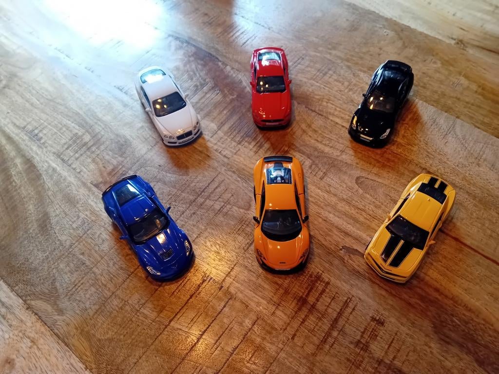 Set van 6 TopCar metalen auto's, Ophalen of Verzenden, Zo goed als nieuw