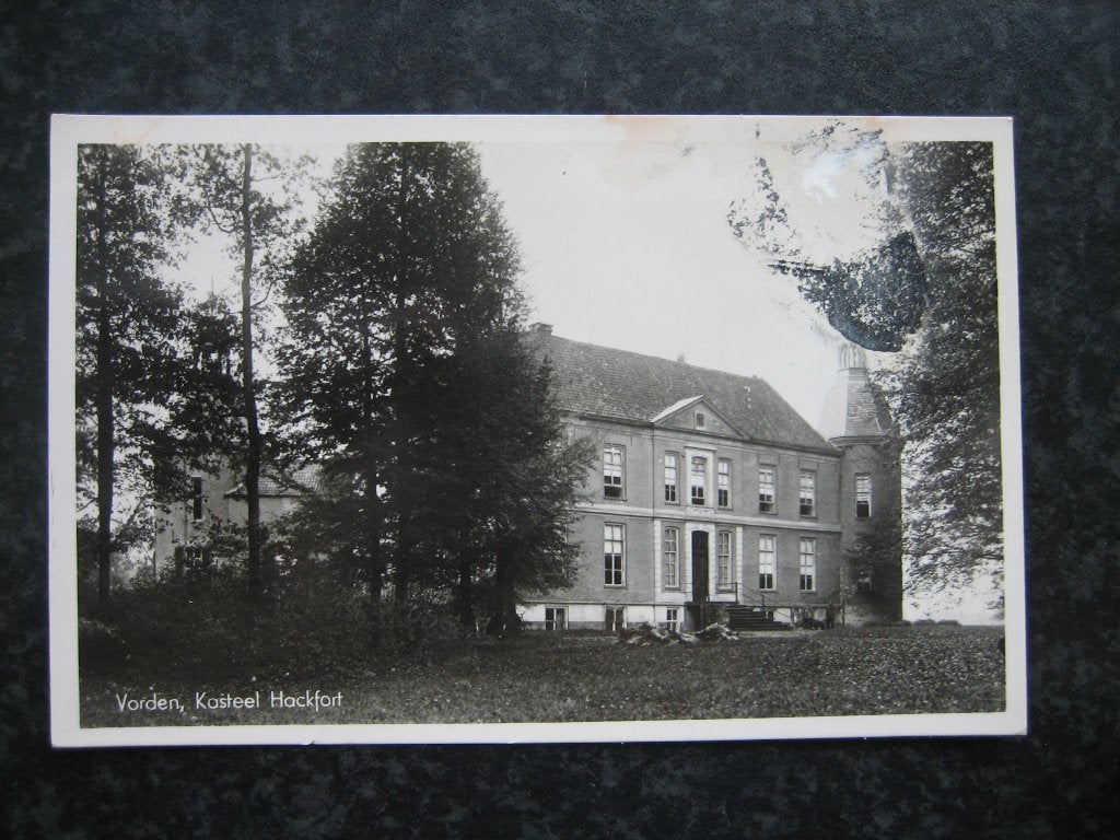 VORDEN  Kasteel Hackfort, Ophalen of Verzenden, 1940 tot 1960, Gelderland