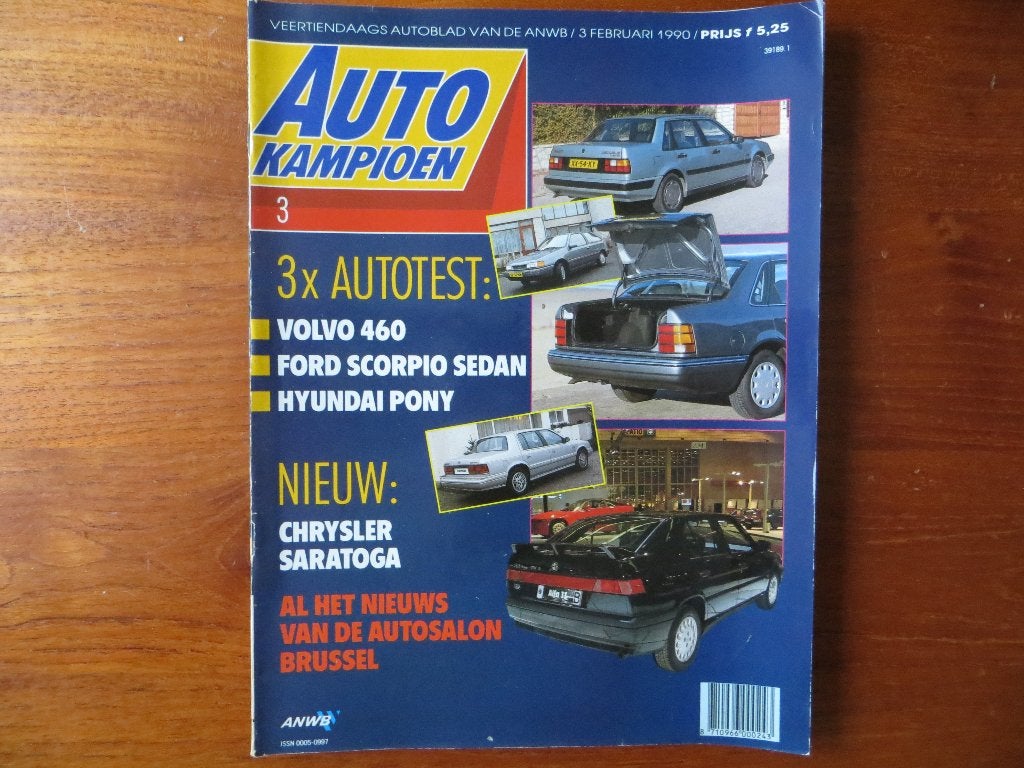 Autokampioen 3 1990 Saratoga, Scorpio sedan, 460, Pony, ASC, Ophalen of Verzenden, Nieuw, Ford